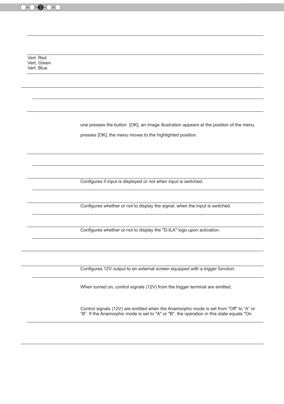 Adjustments and settings in the menu (continued), Operation 3, 4] display setup | 5] function | JVC D-ILA DLA-RS60 User Manual | Page 54 / 78