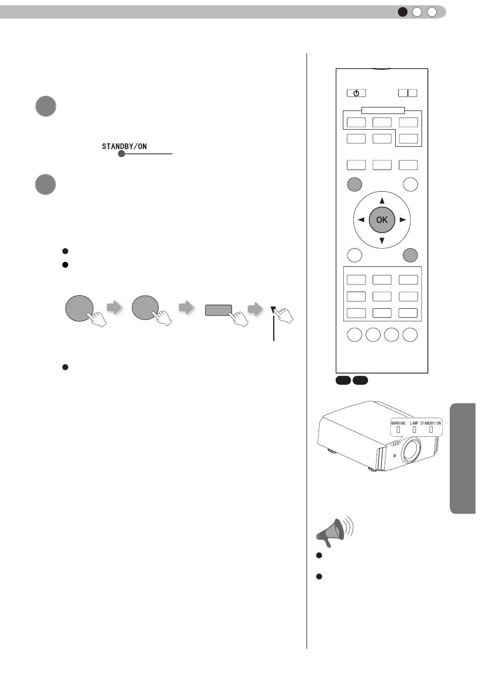 Maintenance, Insert the power plug to the power outlet, Reset the lamp time by remote control | English, Caution | JVC D-ILA DLA-RS60 User Manual | Page 63 / 78