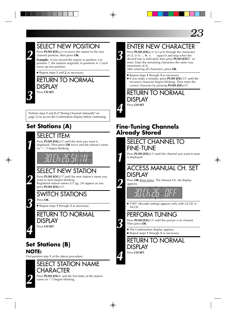 JVC HR-A237E User Manual | Page 23 / 33