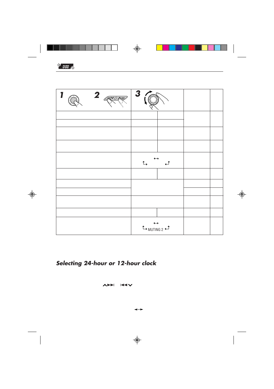 Selecting 24-hour or 12-hour clock | JVC KD-S757R User Manual | Page 28 / 38