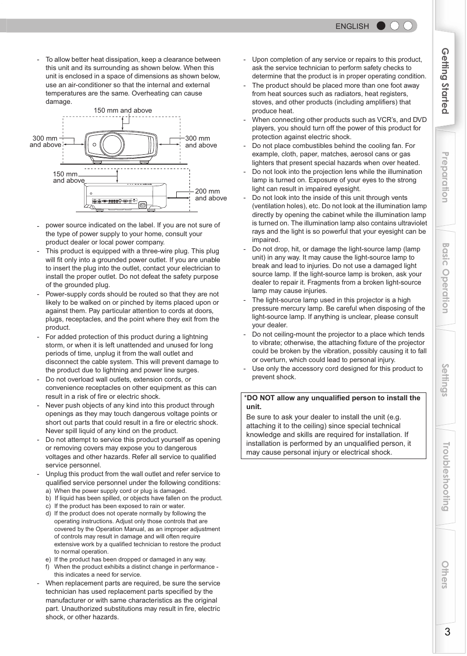JVC DLA-RS35 User Manual | Page 3 / 185