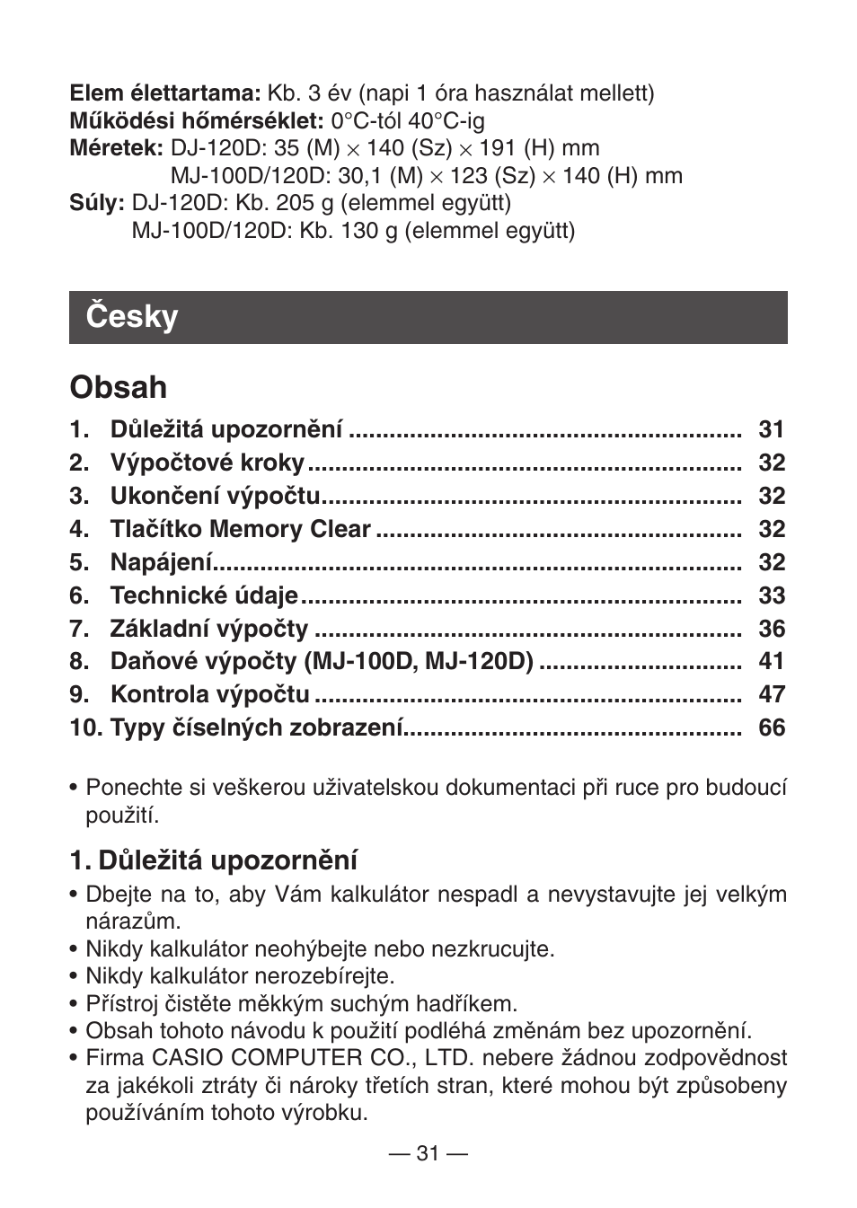 Casio DJ-120D User Manual | Page 34 / 75