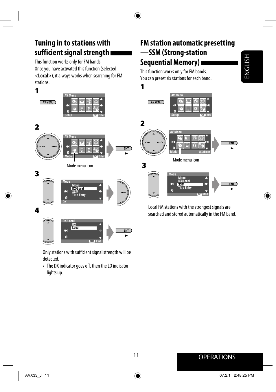 Operations, English | JVC KD-AVX33 User Manual | Page 11 / 382