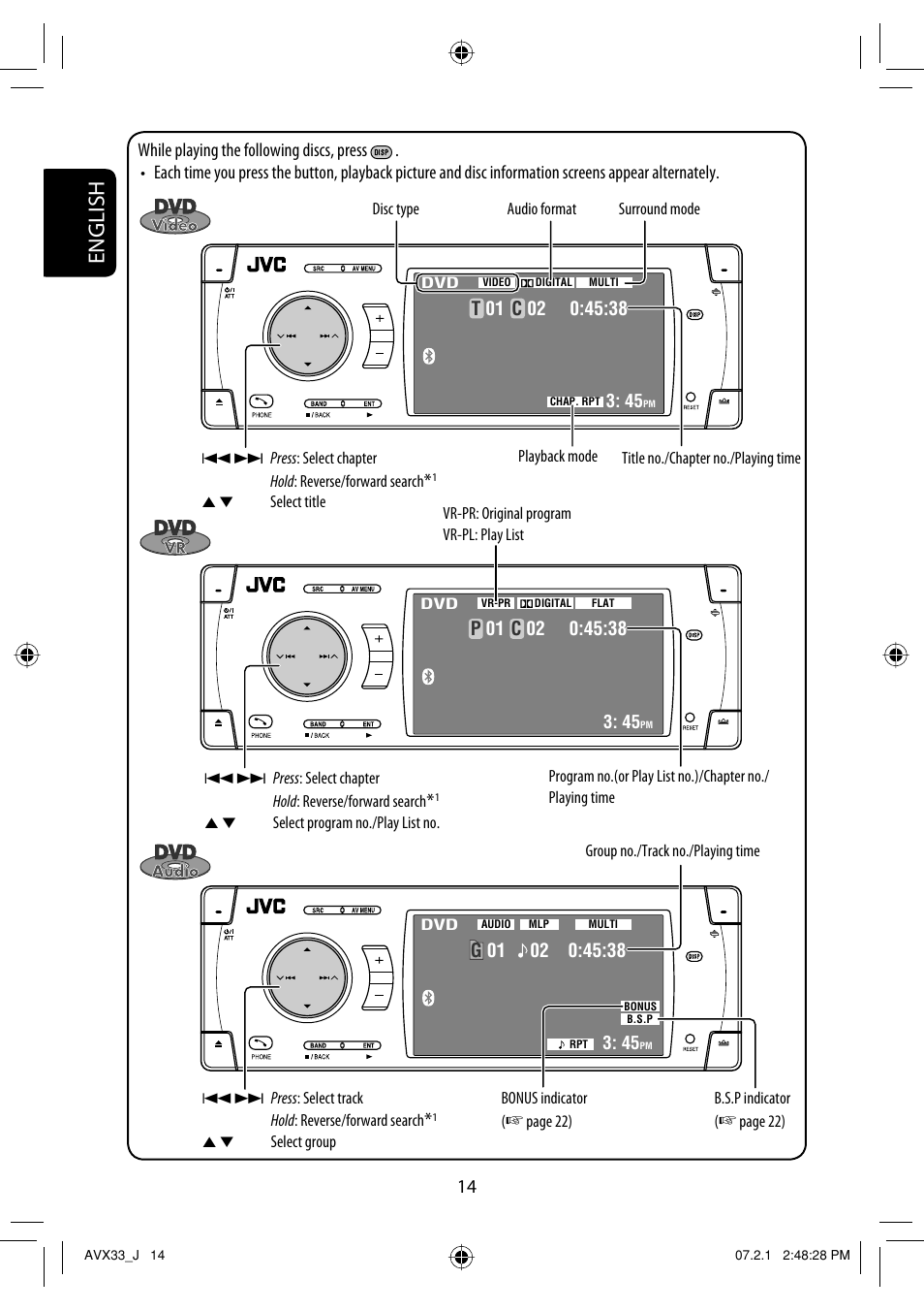 English | JVC KD-AVX33 User Manual | Page 14 / 382