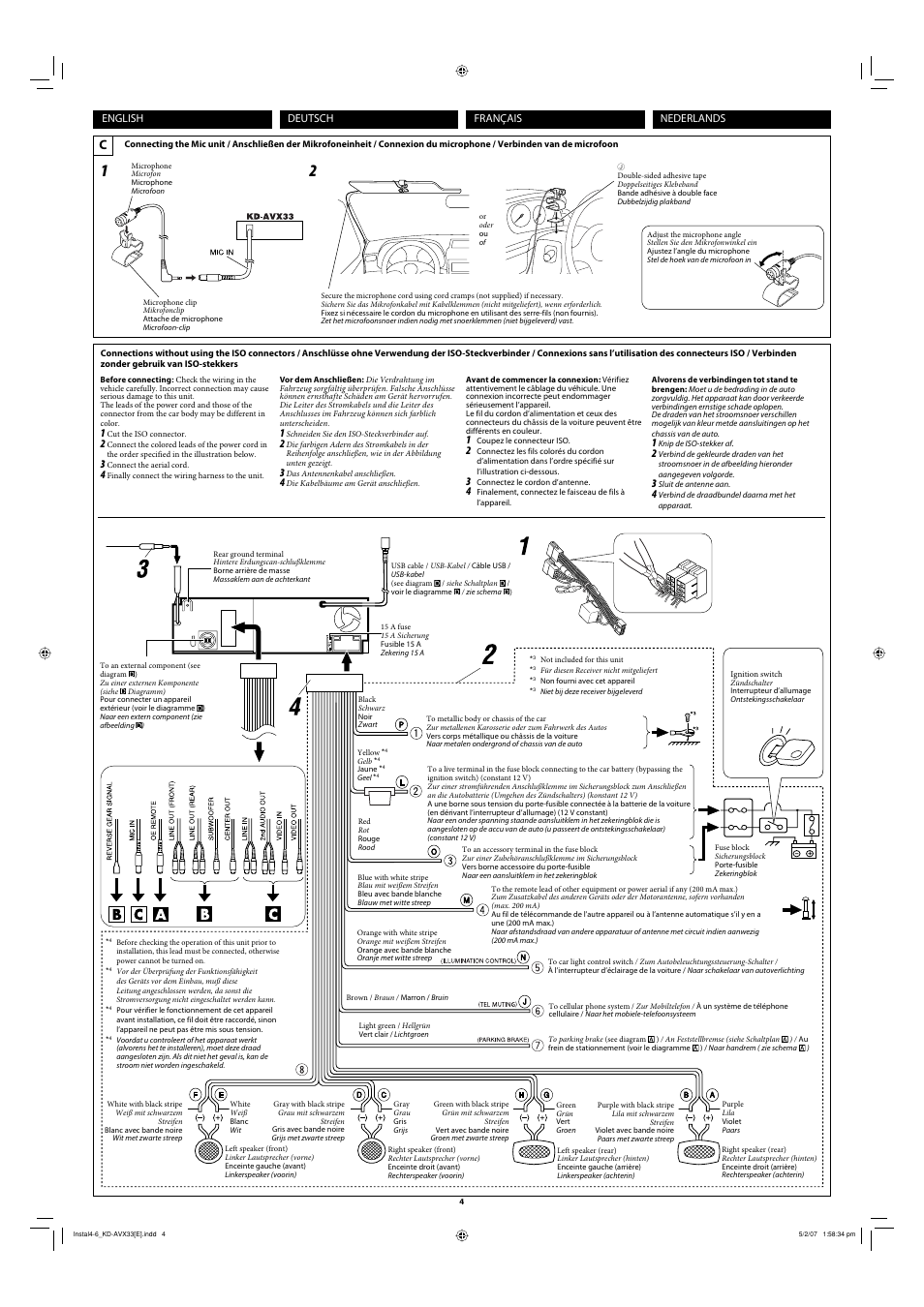 English français deutsch nederlands | JVC KD-AVX33 User Manual | Page 156 / 382