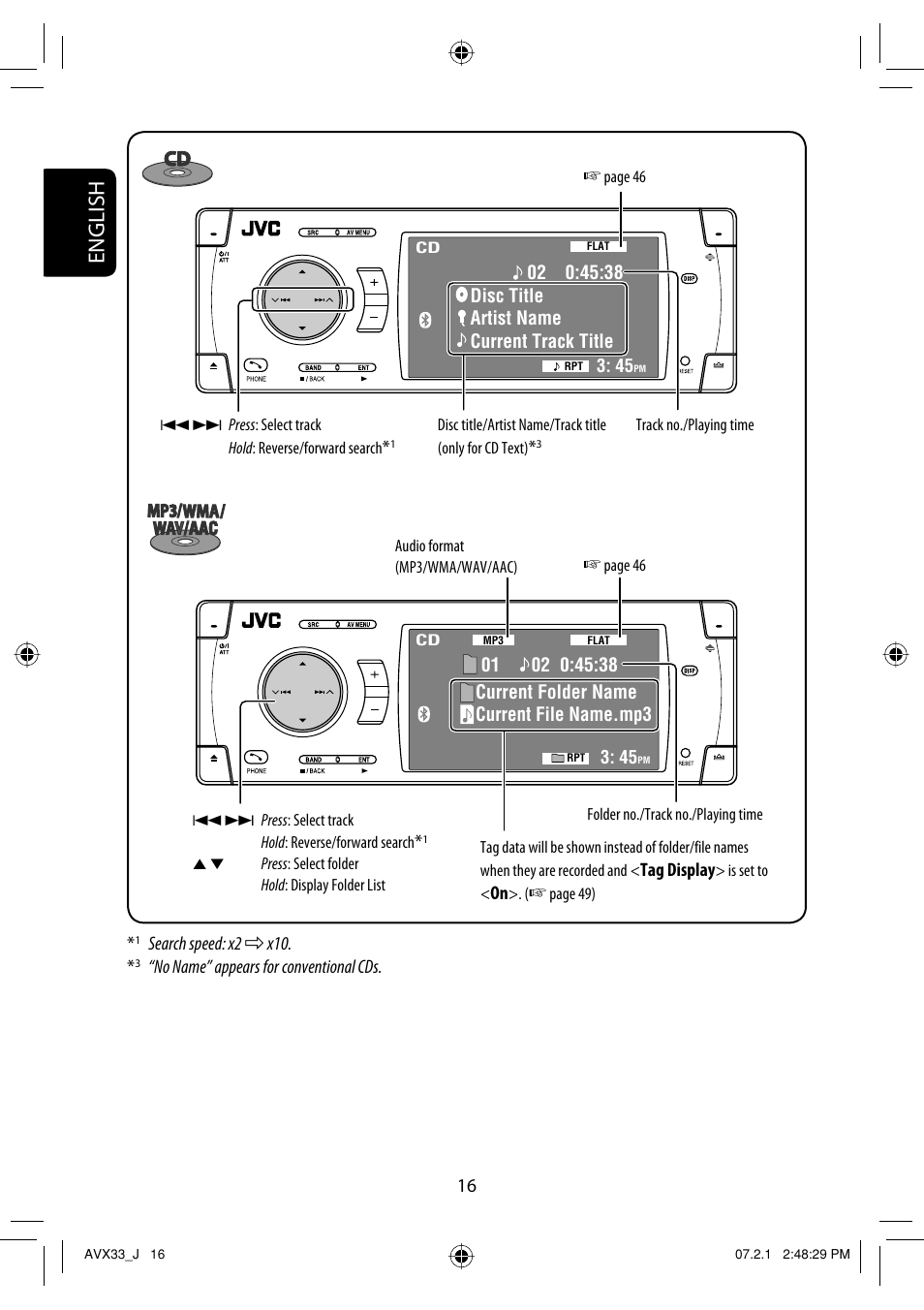 English | JVC KD-AVX33 User Manual | Page 16 / 382