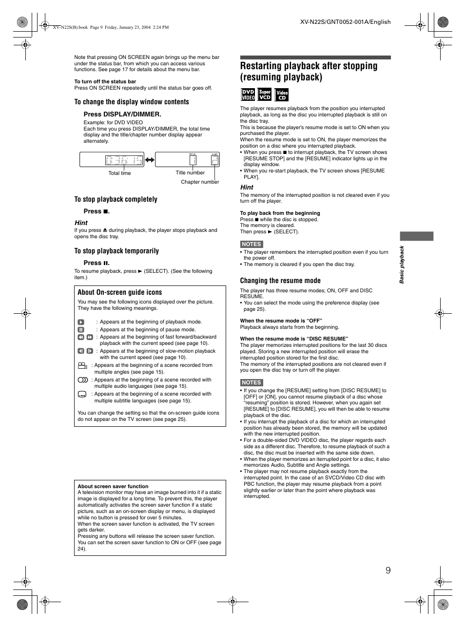 JVC GNT0052-001A User Manual | Page 11 / 36