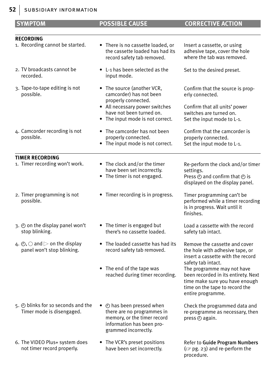 JVC HR-J580EK User Manual | Page 52 / 56