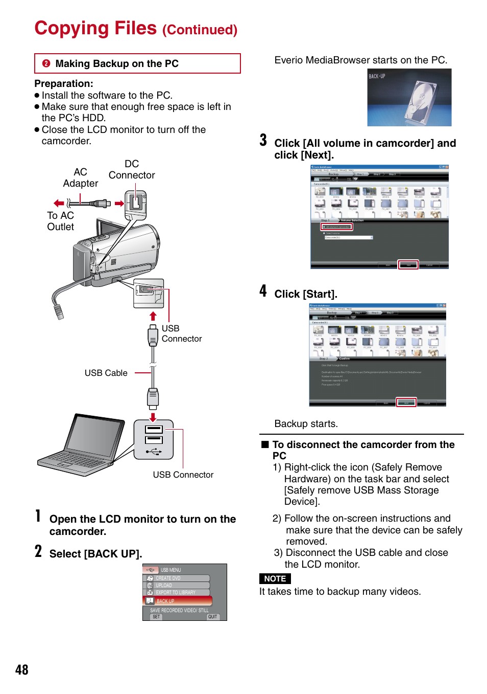 Copying files, Continued) | JVC 1208YDR-YG-MD User Manual | Page 48 / 74