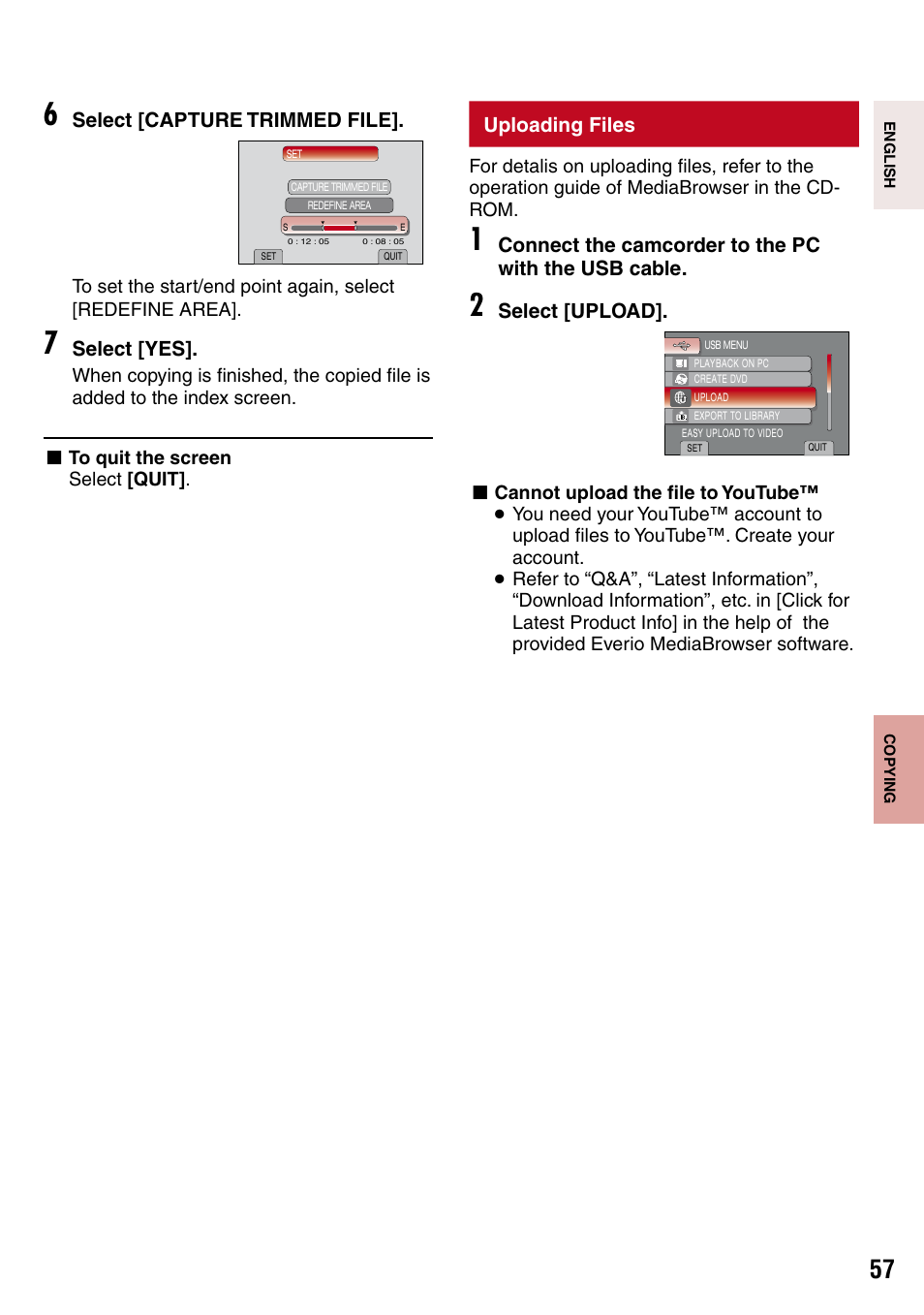 Uploading files | JVC 1208YDR-YG-MD User Manual | Page 57 / 74