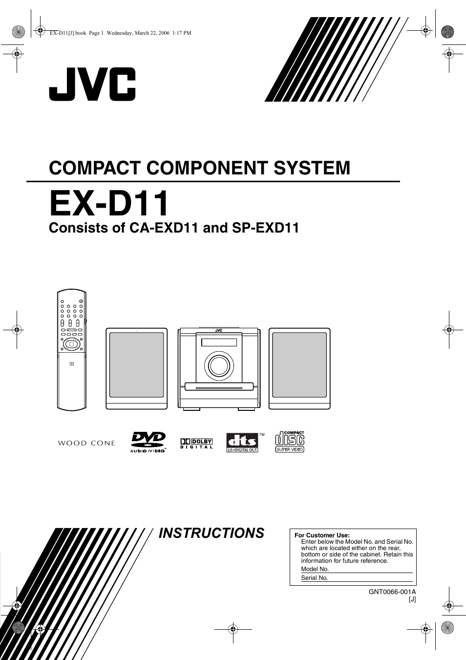 JVC EX-D11 User Manual | 86 pages