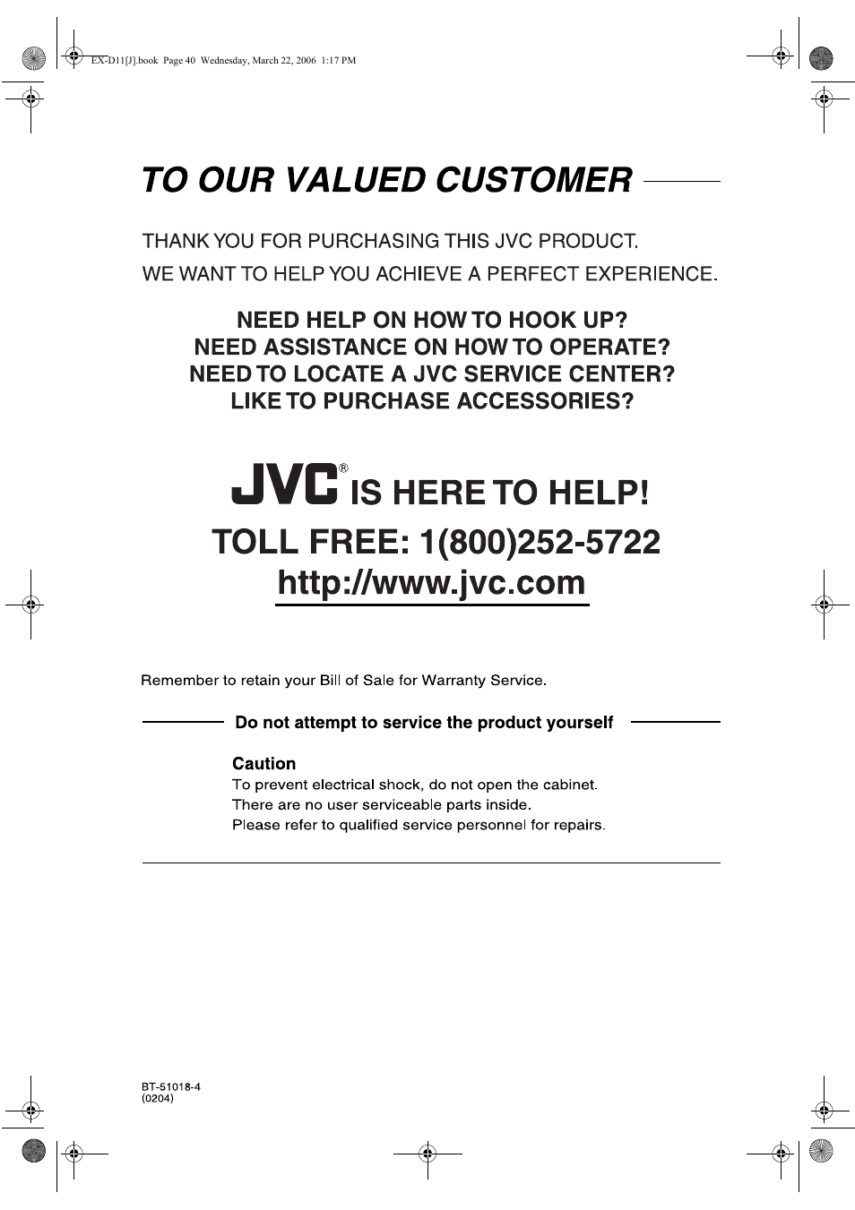 JVC EX-D11 User Manual | Page 42 / 86