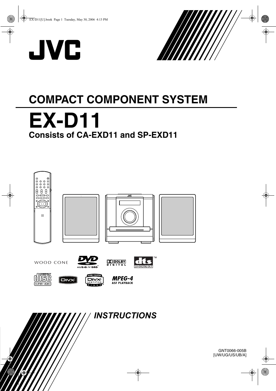 Ex-d11, Compact component system | JVC EX-D11 User Manual | Page 45 / 86