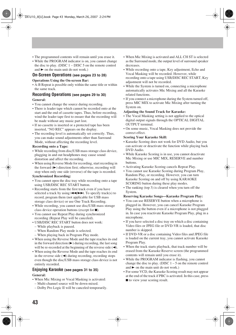 JVC CA-DXU10 User Manual | Page 46 / 104