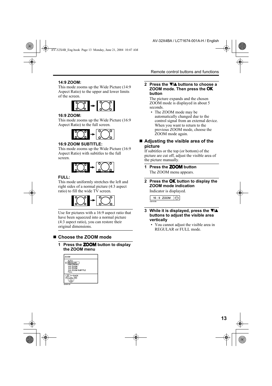 JVC AV-32X4BA User Manual | Page 15 / 48