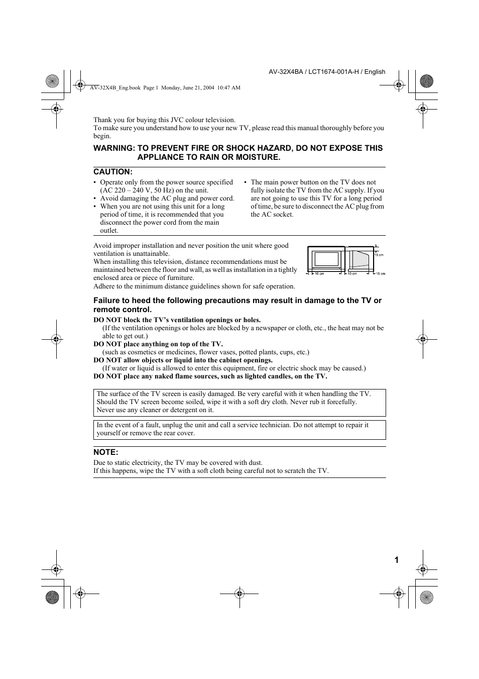 JVC AV-32X4BA User Manual | Page 3 / 48