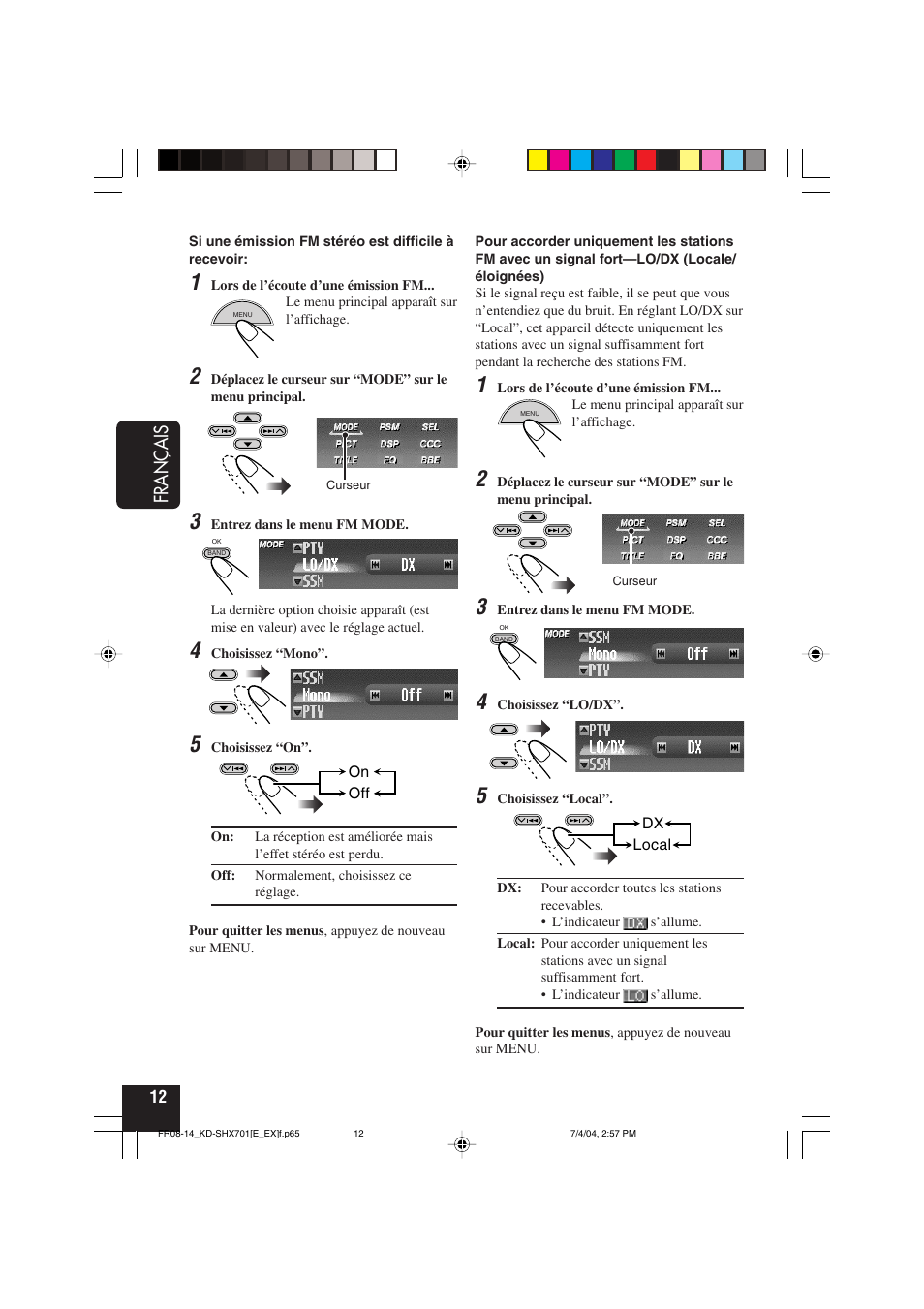 Français | JVC CD Receiver KD-SHX701 User Manual | Page 140 / 259