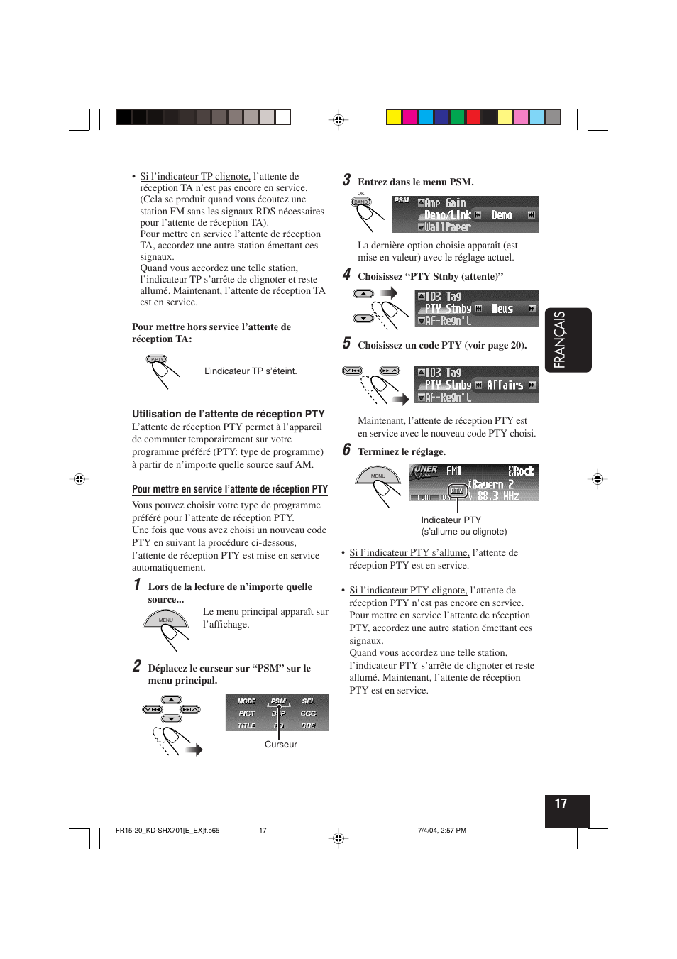 Français | JVC CD Receiver KD-SHX701 User Manual | Page 145 / 259