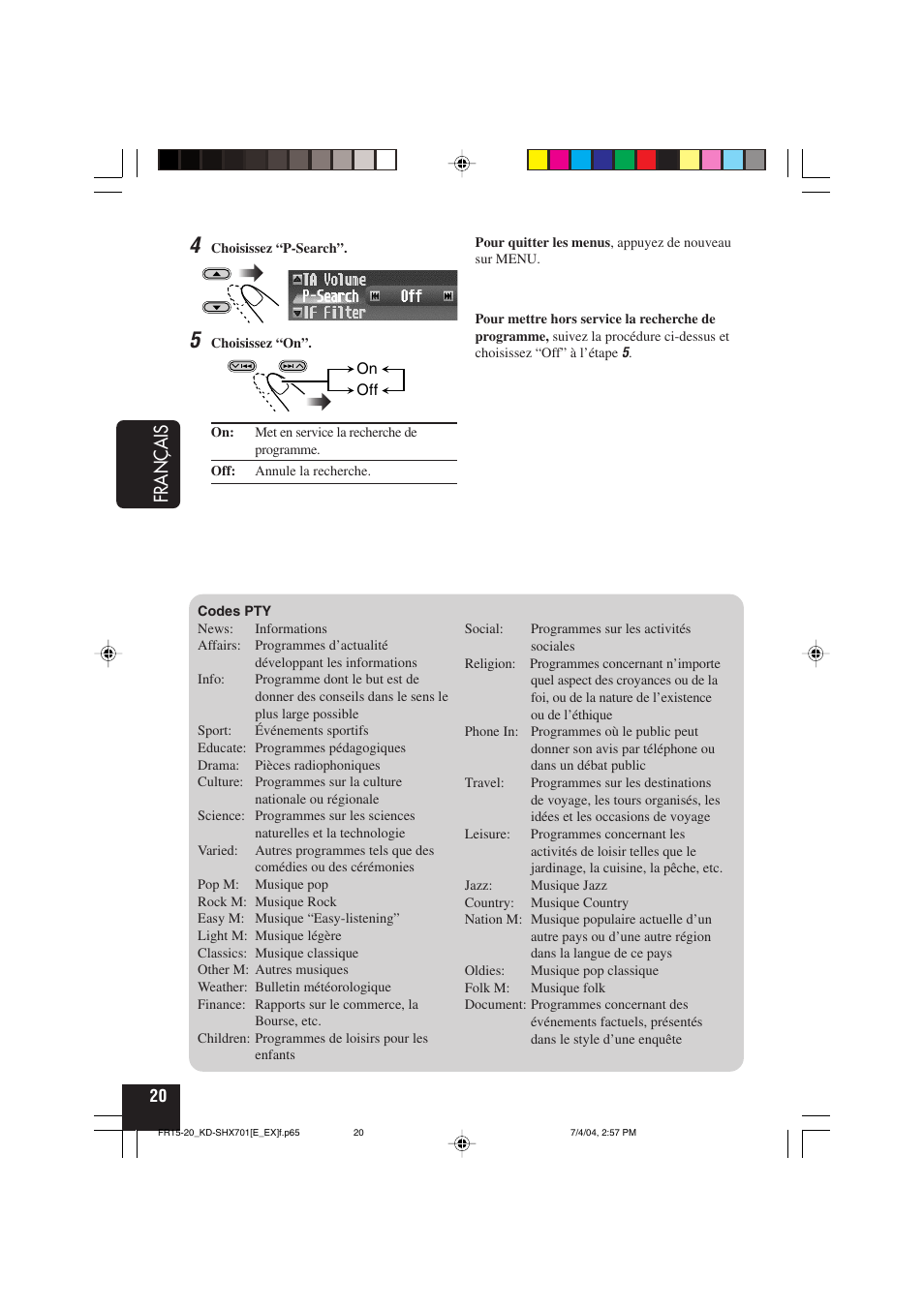 Français | JVC CD Receiver KD-SHX701 User Manual | Page 148 / 259