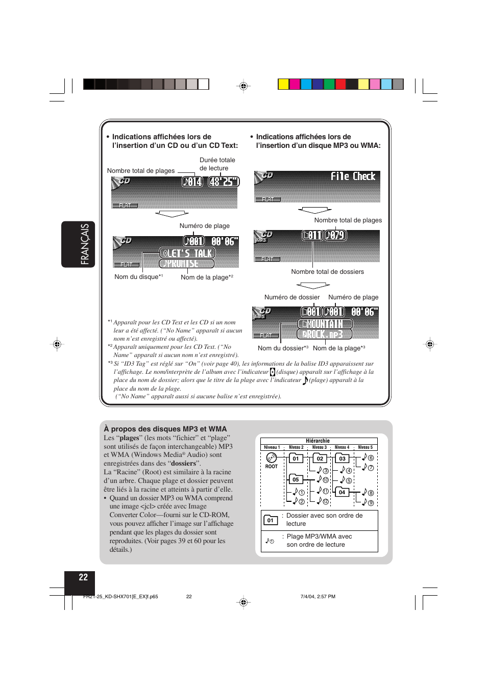 Français | JVC CD Receiver KD-SHX701 User Manual | Page 150 / 259