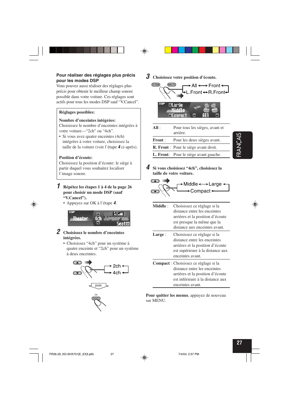 Français | JVC CD Receiver KD-SHX701 User Manual | Page 155 / 259