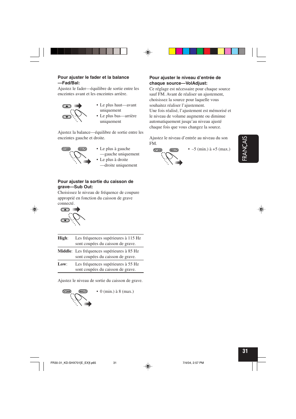 Français | JVC CD Receiver KD-SHX701 User Manual | Page 159 / 259