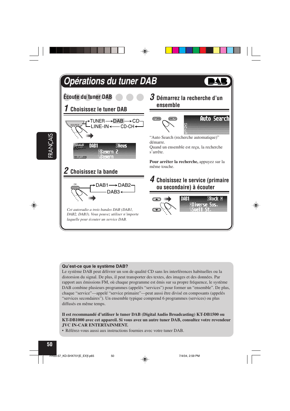 Opérations du tuner dab | JVC CD Receiver KD-SHX701 User Manual | Page 178 / 259