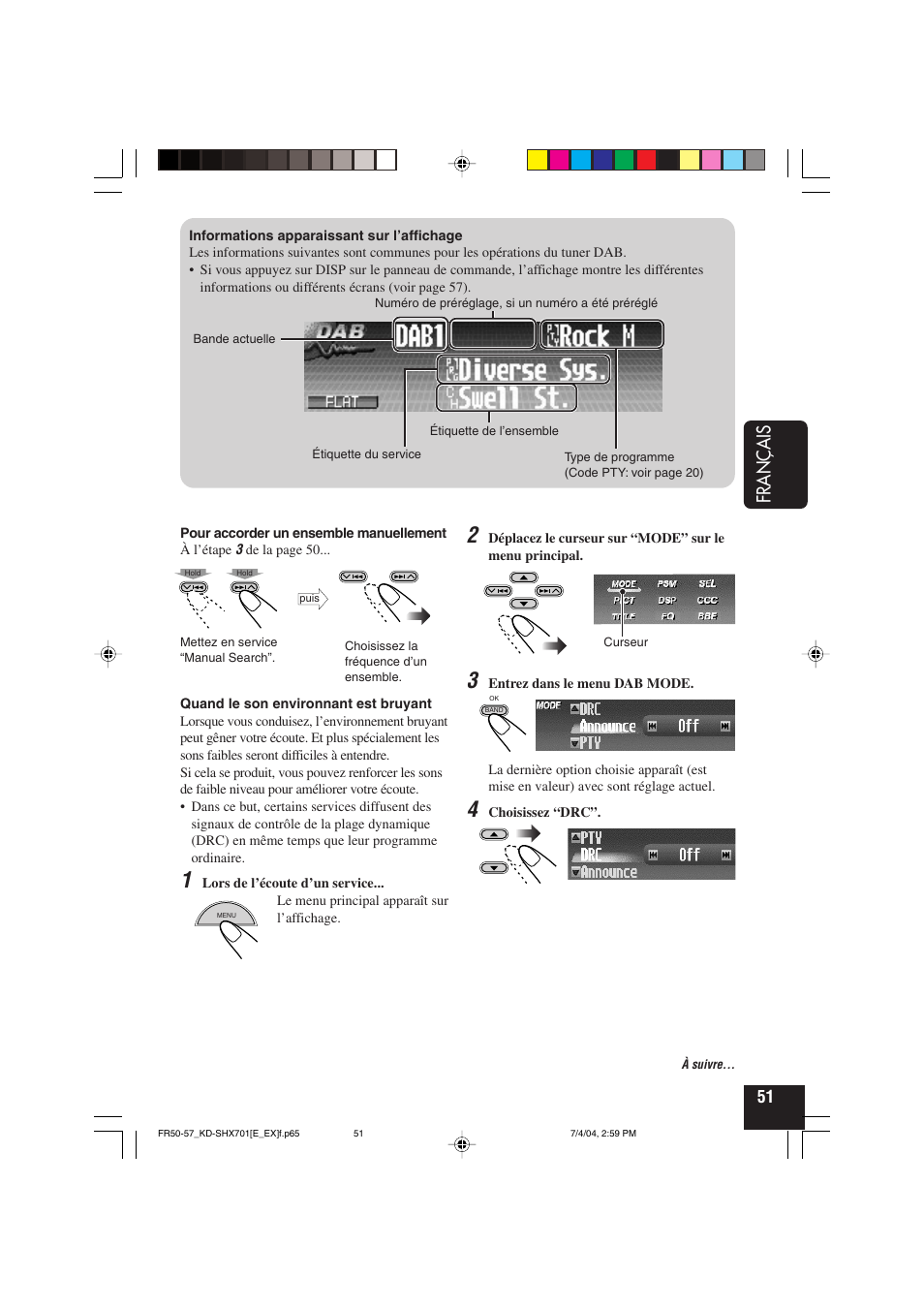 Français | JVC CD Receiver KD-SHX701 User Manual | Page 179 / 259