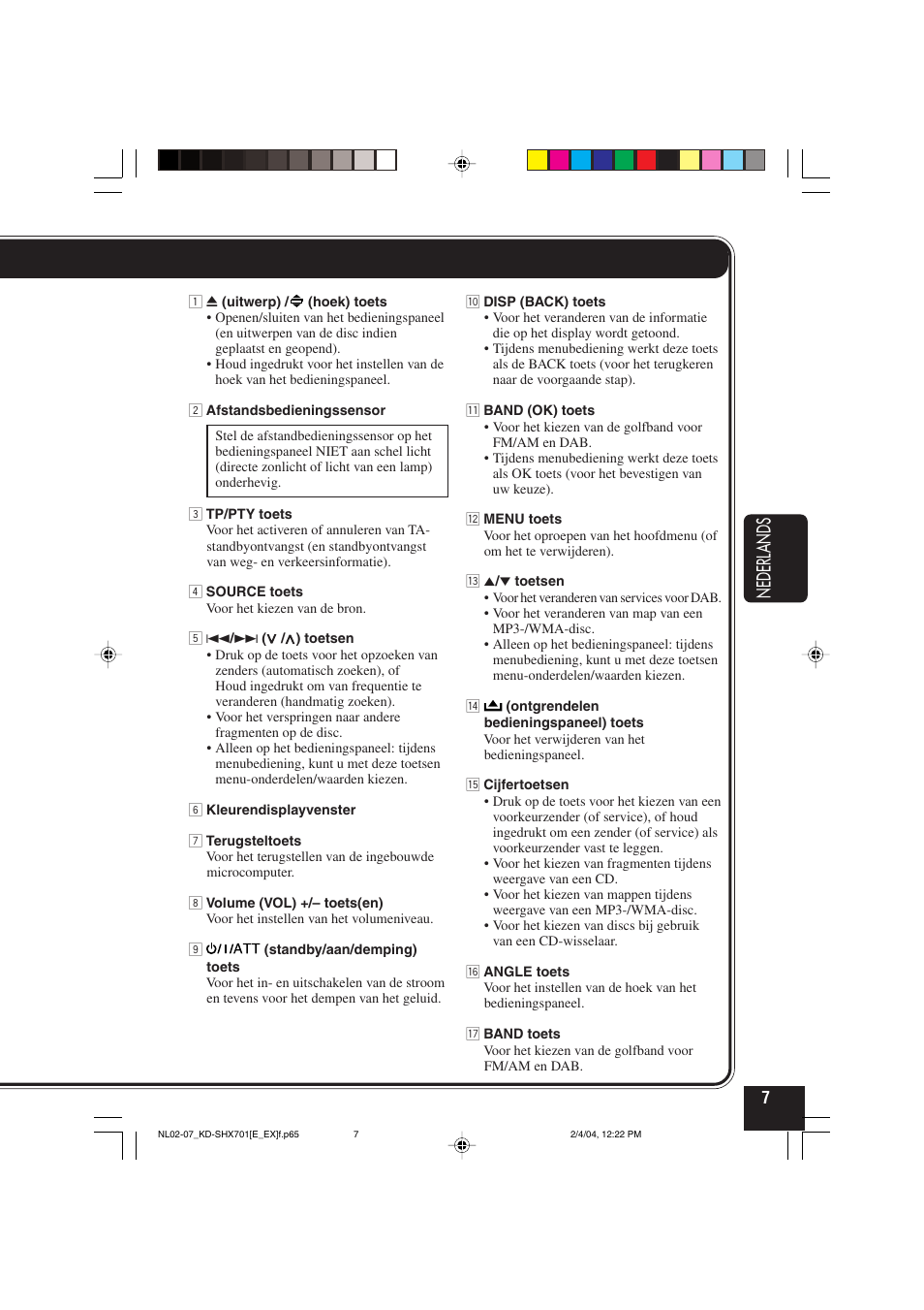 Nederlands | JVC CD Receiver KD-SHX701 User Manual | Page 199 / 259