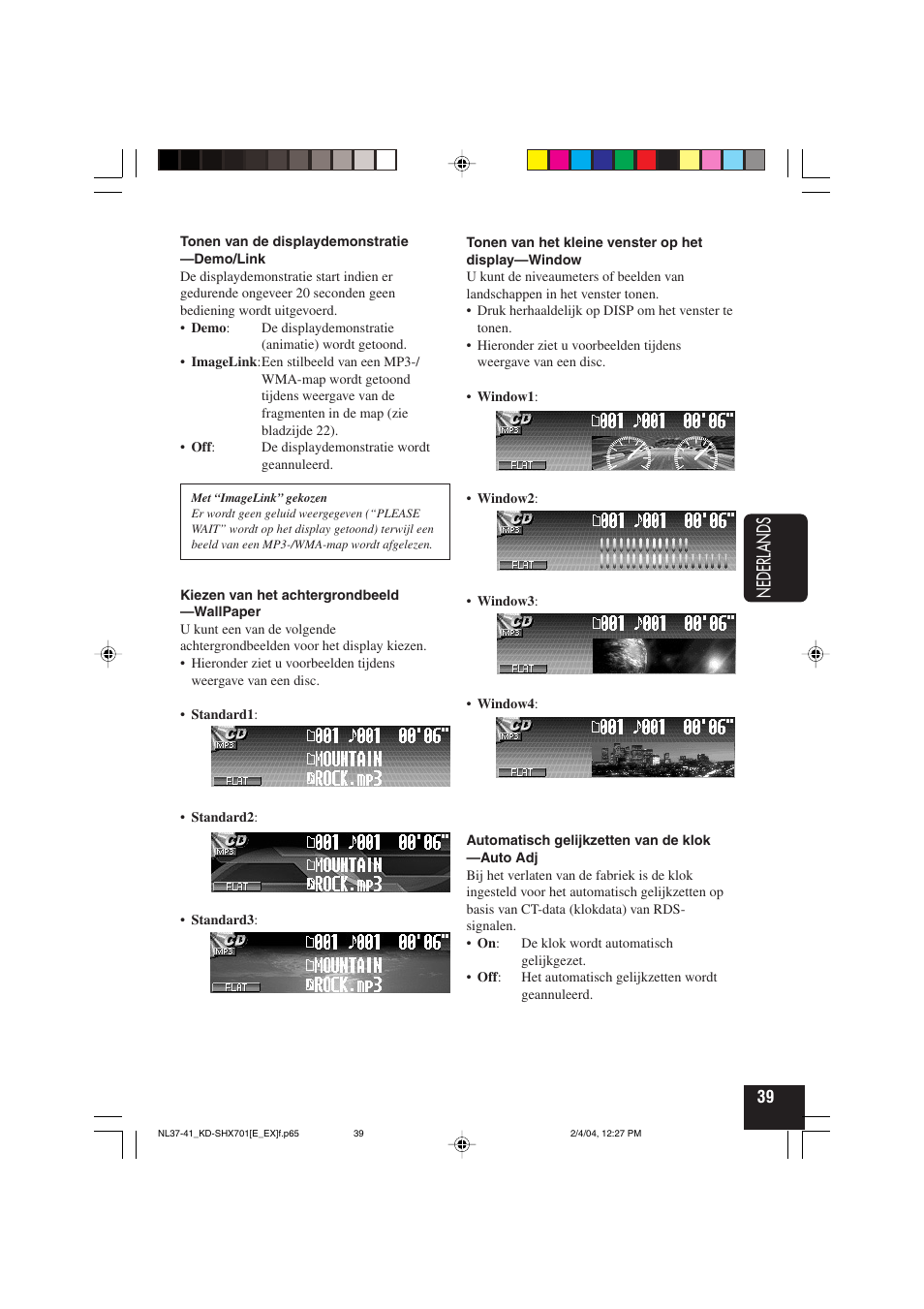 Nederlands | JVC CD Receiver KD-SHX701 User Manual | Page 231 / 259
