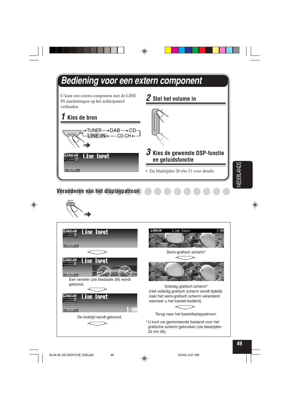 Bediening voor een extern component | JVC CD Receiver KD-SHX701 User Manual | Page 241 / 259