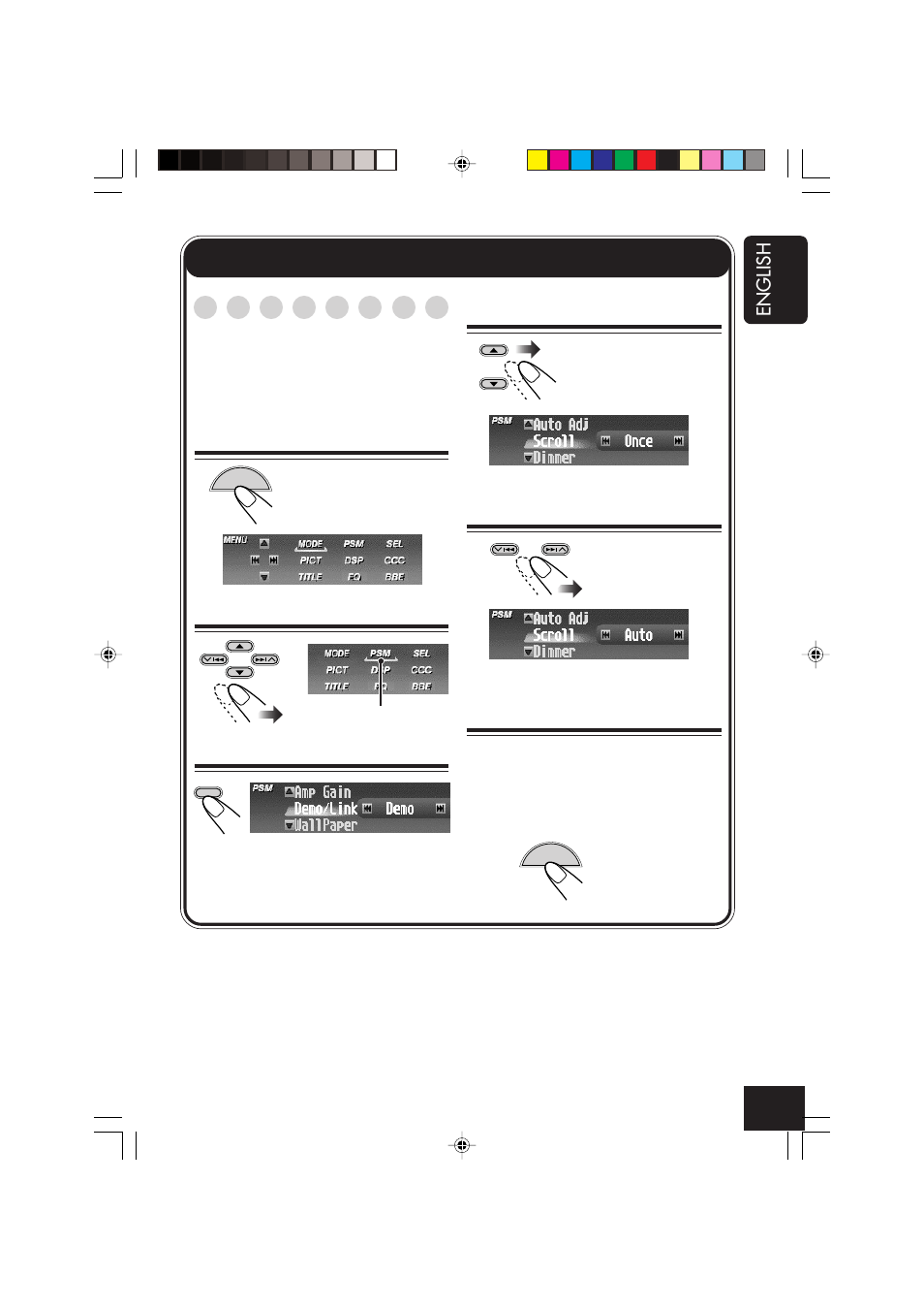 General settings—psm | JVC CD Receiver KD-SHX701 User Manual | Page 37 / 259