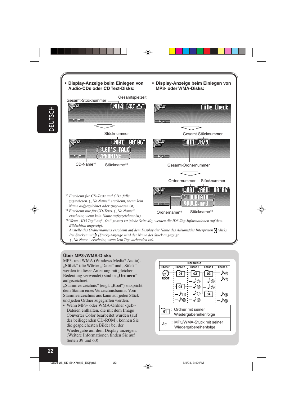 Deutsch | JVC CD Receiver KD-SHX701 User Manual | Page 86 / 259