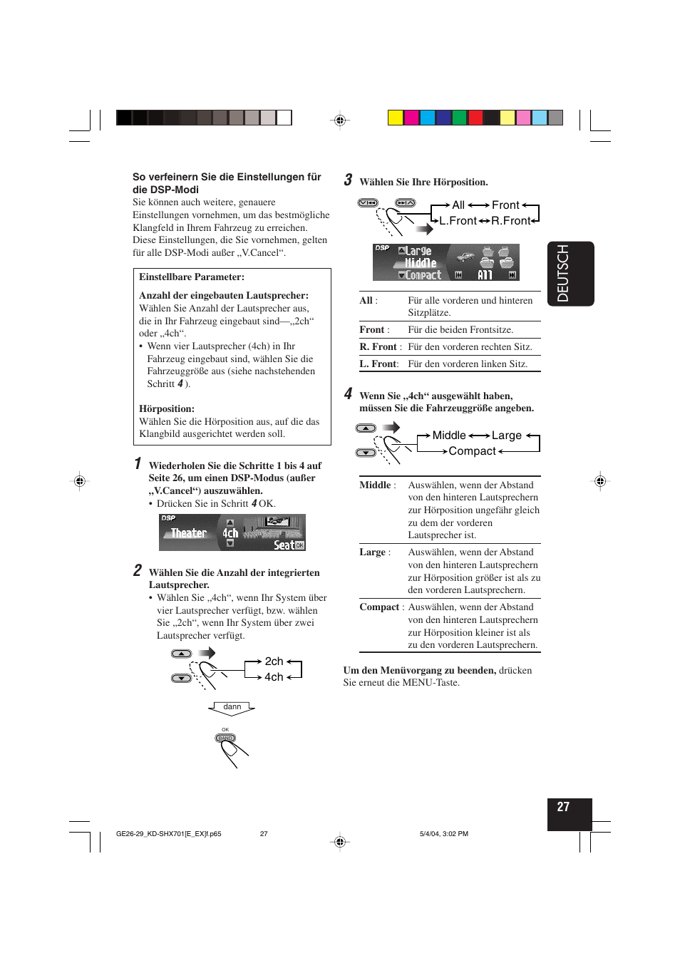 Deutsch | JVC CD Receiver KD-SHX701 User Manual | Page 91 / 259