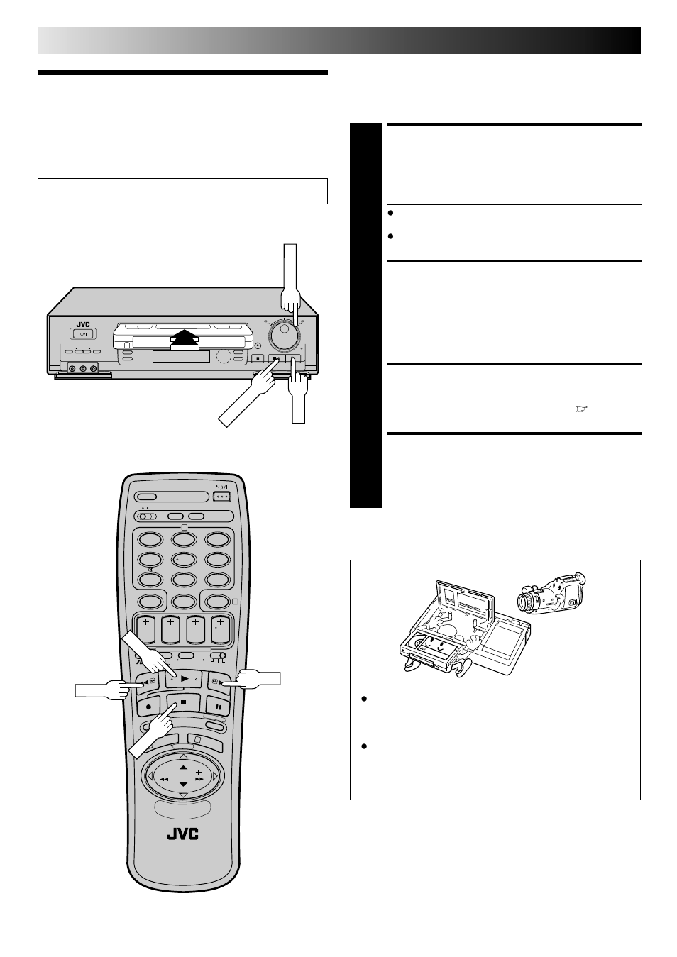 Basic playback, Load a cassette, Find programme start point | Start playback, Stop playback, Playback | JVC HI-FI HR-J748EH User Manual | Page 12 / 52