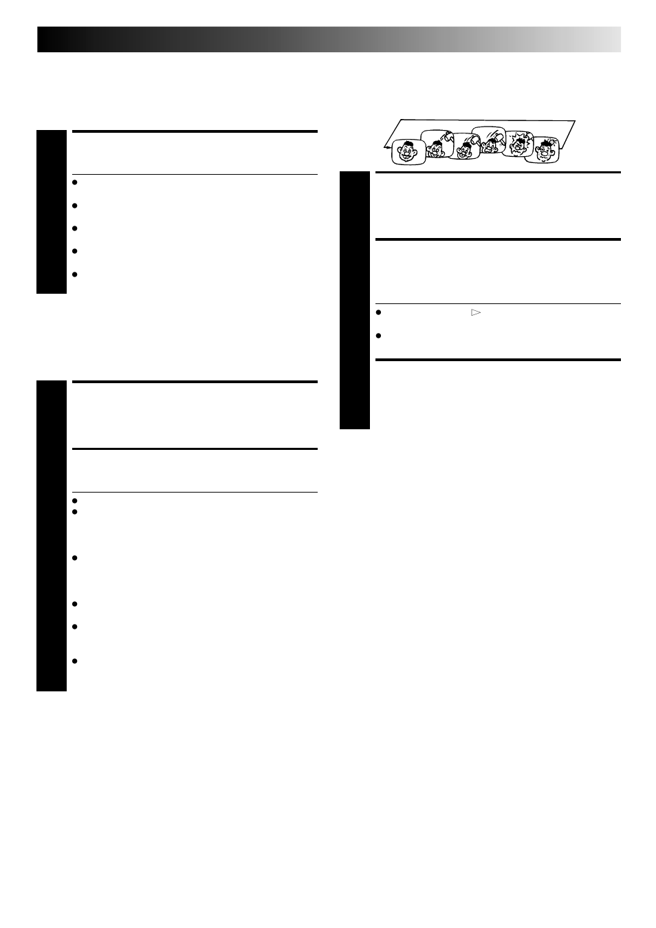 Start playback, Activate repeat playback, Stop playback | Activate 3r picture, Load a cassette, Repeat playback, 3r picture, Ntsc playback, Information on colour system | JVC HI-FI HR-J748EH User Manual | Page 15 / 52