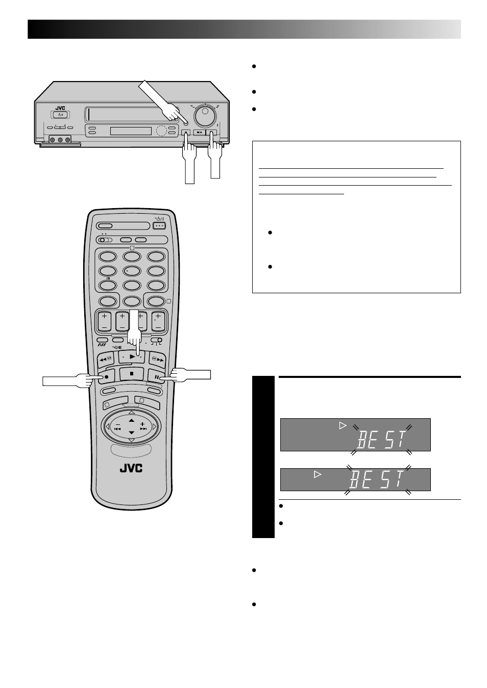 Start playback, Playback, Attention | JVC HI-FI HR-J748EH User Manual | Page 21 / 52