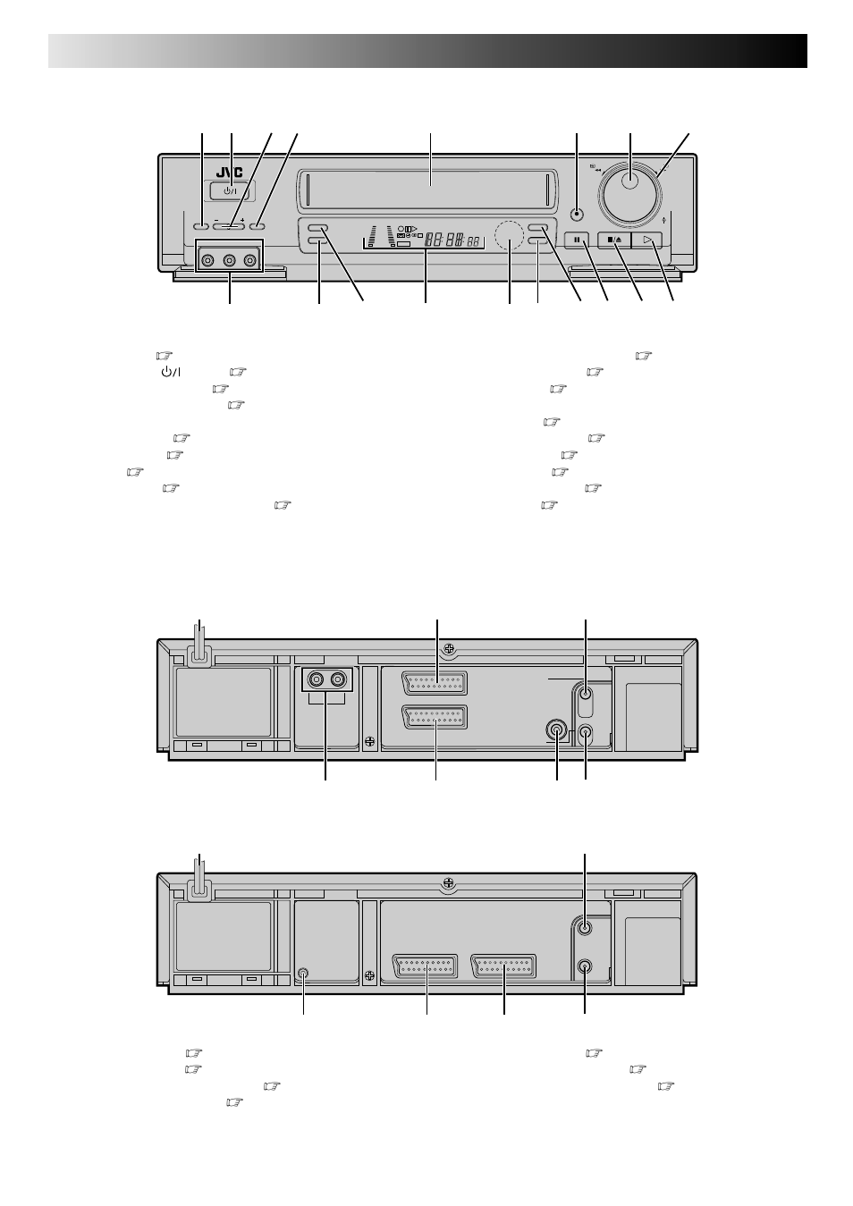 Index, Front view | JVC HI-FI HR-J748EH User Manual | Page 48 / 52