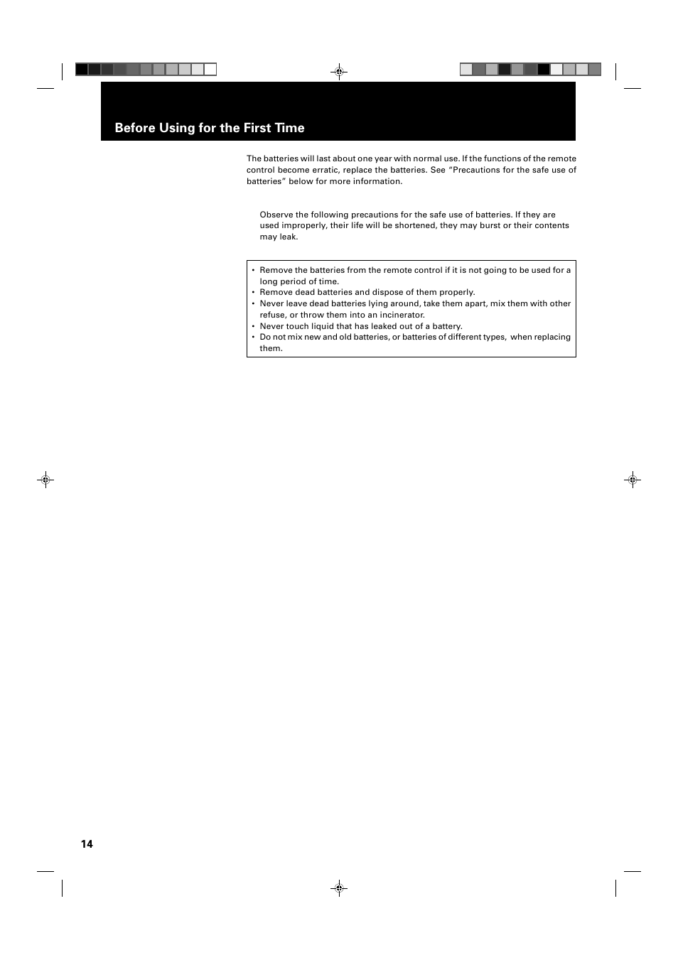Before using for the first time | JVC XV-1000BK User Manual | Page 16 / 60