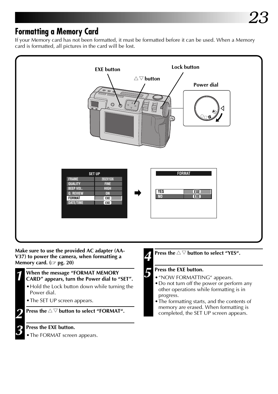 JVC GC-QX3 User Manual | Page 23 / 96