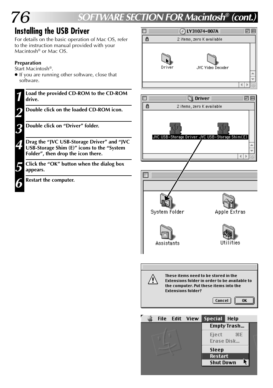 Cont.) | JVC GC-QX3 User Manual | Page 76 / 96