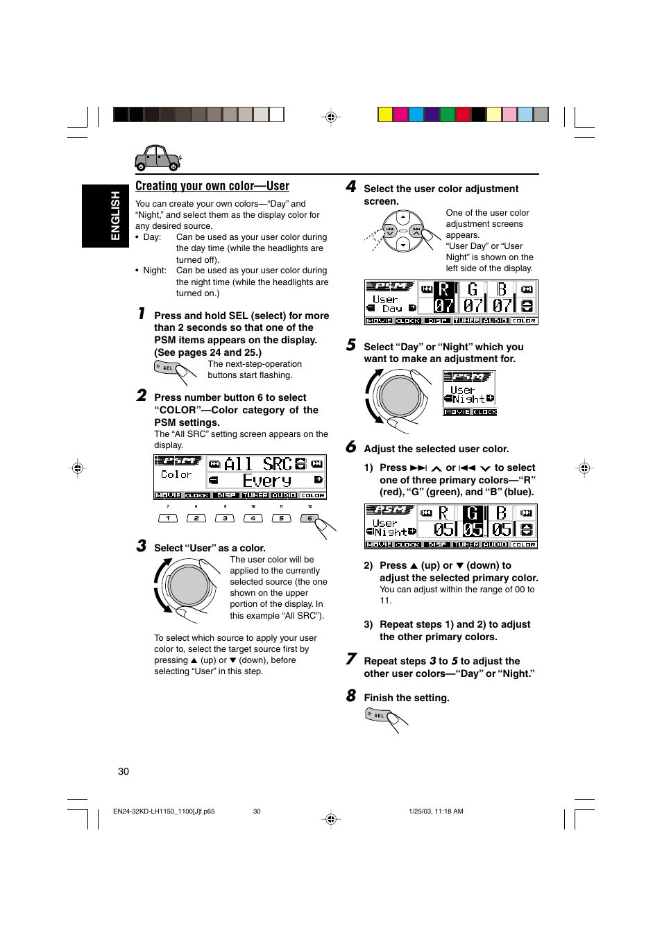 JVC KD-LH1150 User Manual | Page 30 / 50