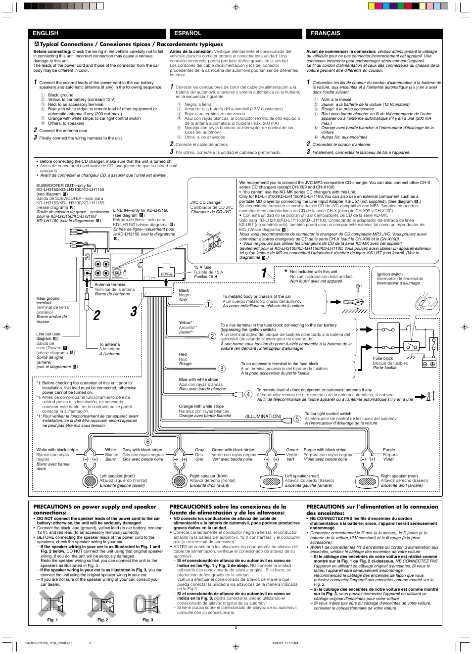 Español français english | JVC KD-LH1150 User Manual | Page 49 / 50