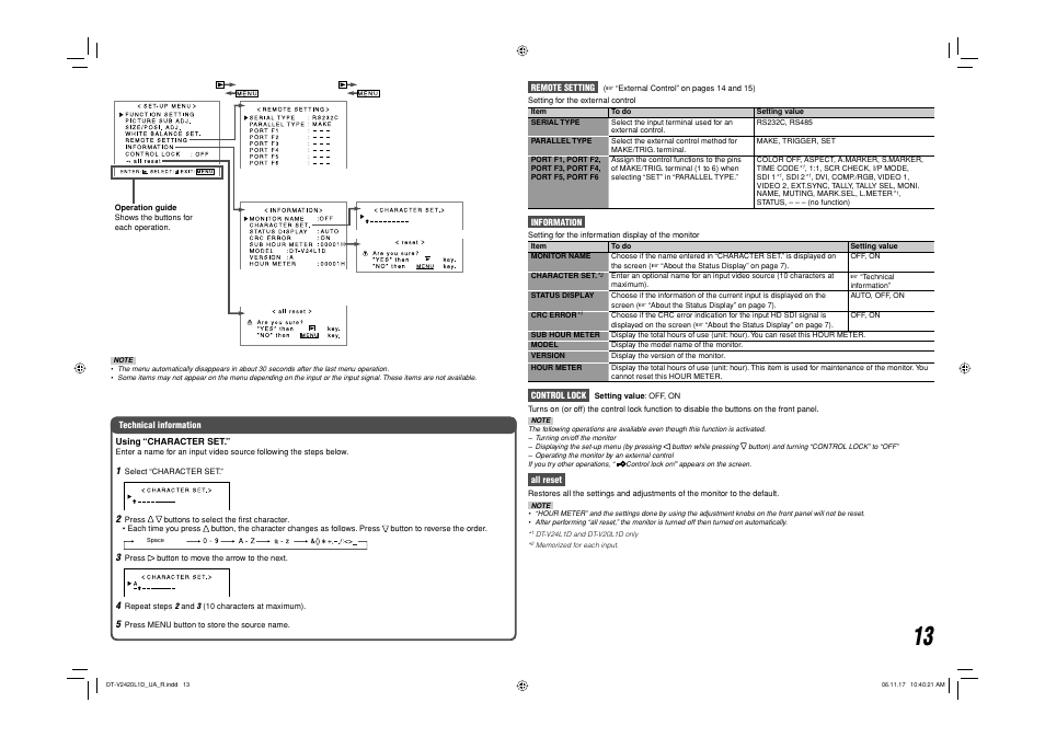 JVC DT-V24L1 User Manual | Page 13 / 20