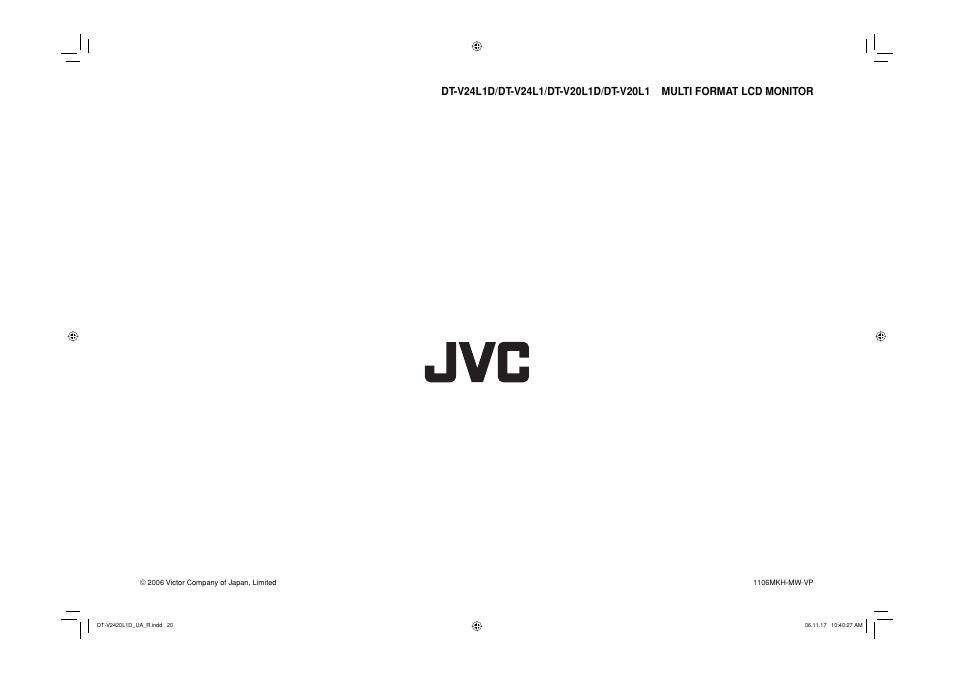 JVC DT-V24L1 User Manual | Page 20 / 20