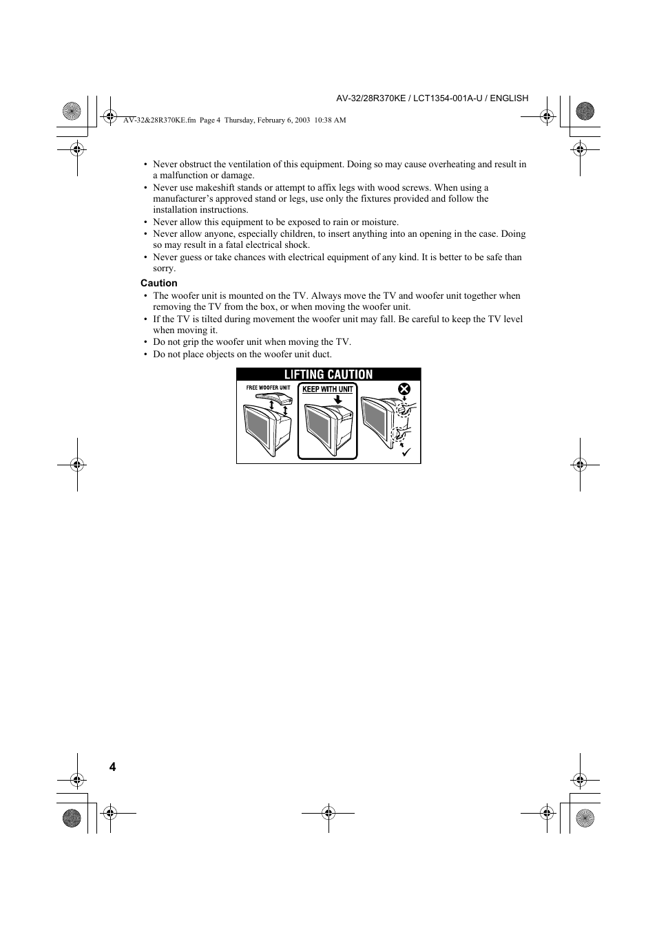 JVC AV-32R370KE User Manual | Page 4 / 126