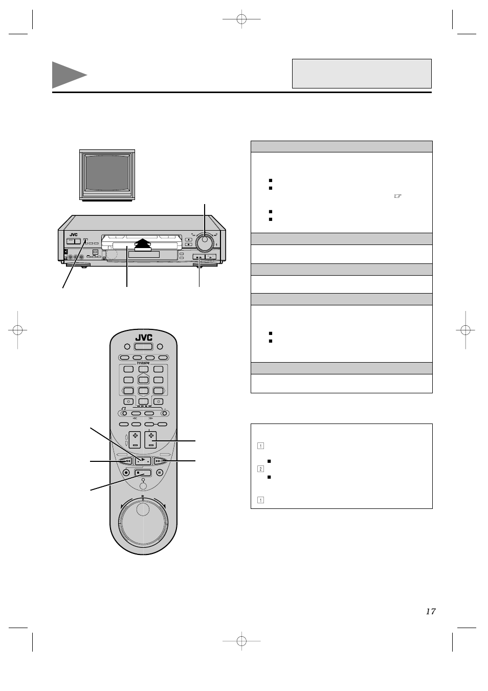 Playback, Por instrucciones en español vea p. 40 – 41 | JVC HR-IP820U User Manual | Page 17 / 80