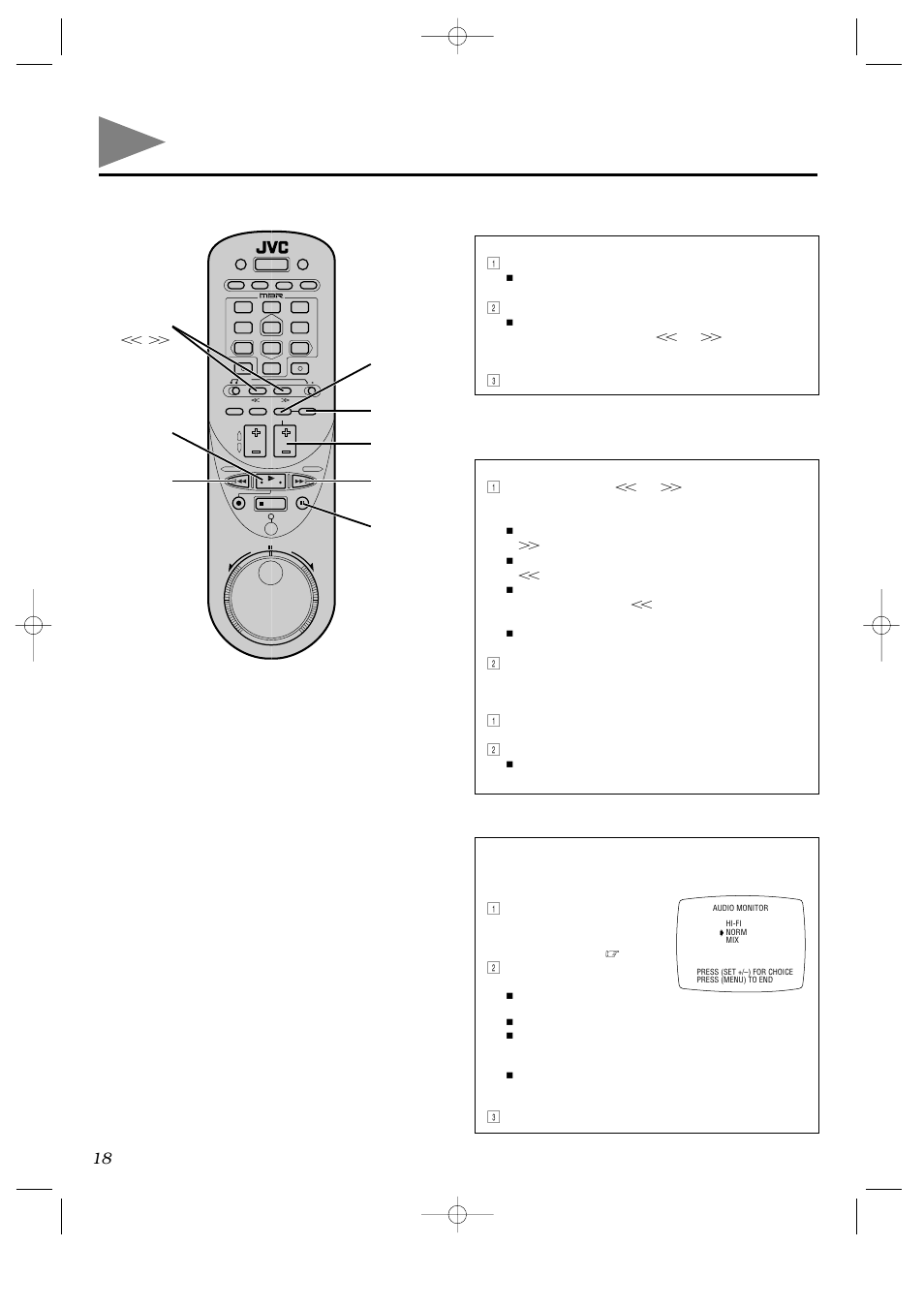 Playback (cont'd) | JVC HR-IP820U User Manual | Page 18 / 80