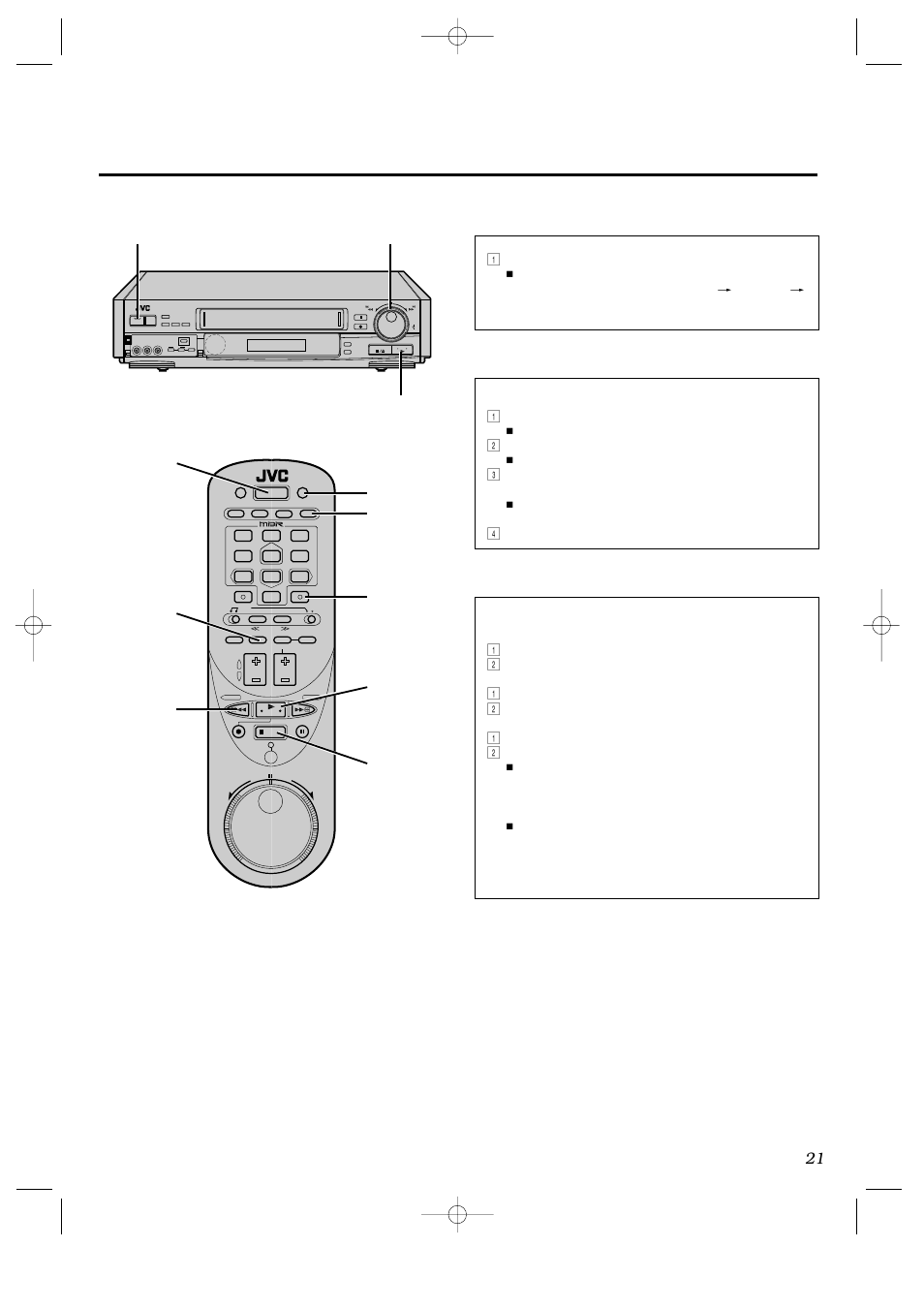 Counter reset | JVC HR-IP820U User Manual | Page 21 / 80