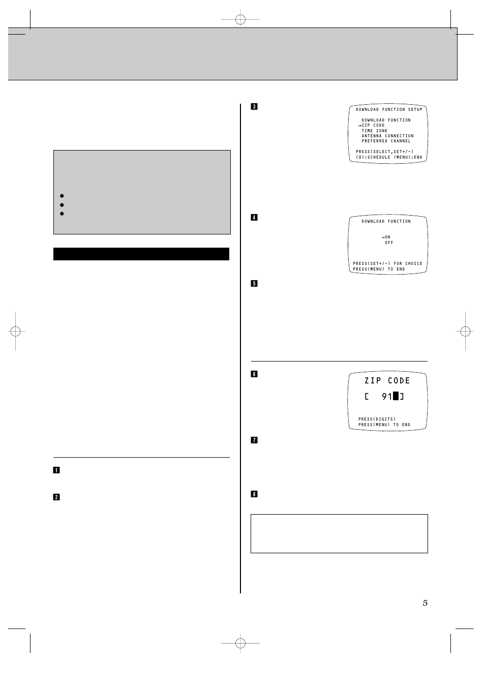 Preparing to use index plus, Download function setting | JVC HR-IP820U User Manual | Page 49 / 80